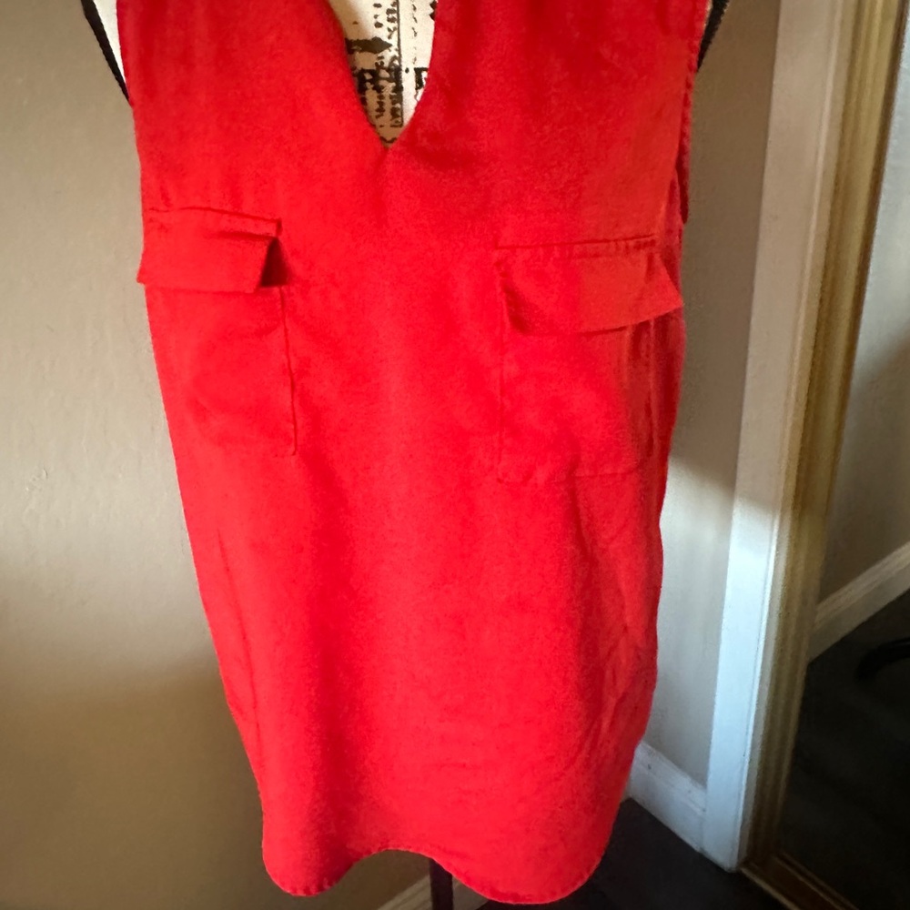Red tank top